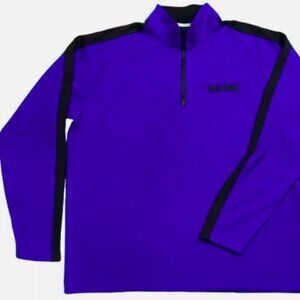 Team Valvoline 1/4 Zip Pullover Blue with Black Sleeve Stripe Men's L NWOT